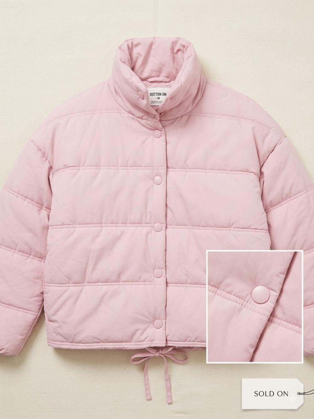 wild fable Pastel Pink Puffer Jacket